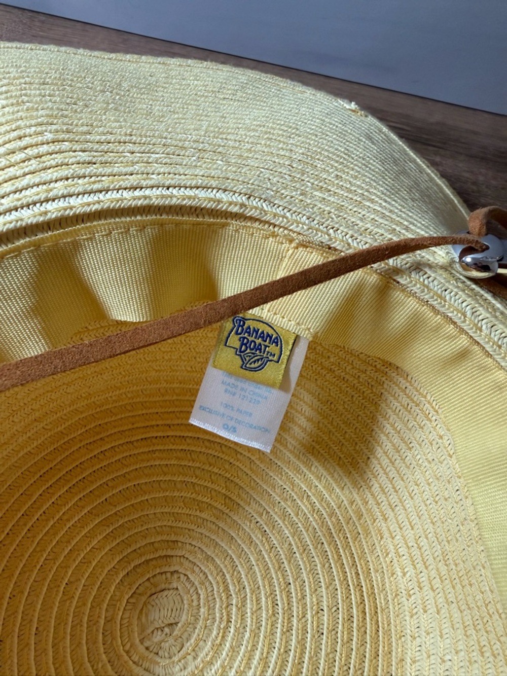 Banana Boat Packable Straw Sun Hat Tan - Picture 3 of 4